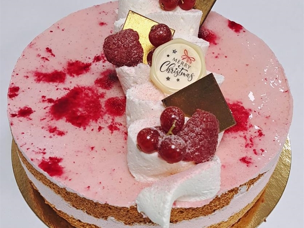 Frambozen bavaroisetaartje